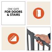 Предпазна преграда за бебе Hauck Clear Step 2, Dark Grey-yTvTd.jpeg