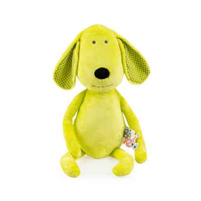 Мека играчка за гушкане Bali Bazoo Dog, зелен