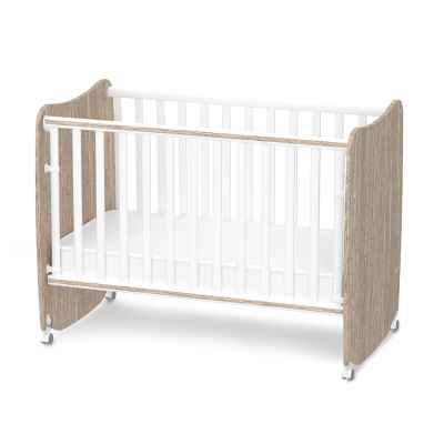 Бебешко легло Lorelli Stars 60x120 см, Бяло+Кехлибар