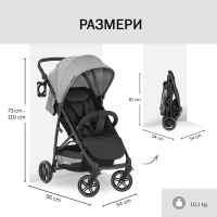 Лятна бебешка количка Hauck Rapid 4R Plus, Grey-ymvib.jpg