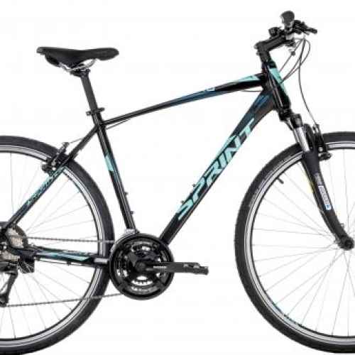 Велосипед Sprint Sintero 28, черно със синьо