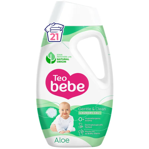 Гел за пране Тео Бебе Gentle & Clean, Алое Вера 0.945 л