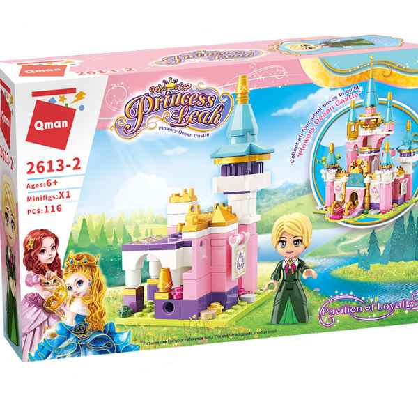 Конструктор Qman, Цветен океански замък, Павилион за честност, 116 части-z4Dfc.jpeg