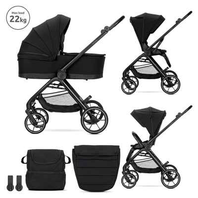 Комбинирана бебешка количка 2в1 Lorelli Venice, Black