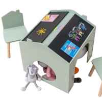 Детска маса с два стола Ginger, зелен-zB4CJ.jpeg