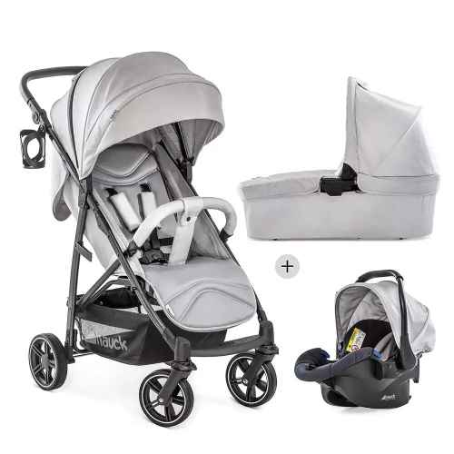 Комбинирана бебешка количка 3в1 Hauck Rapid 4S Plus, Lunar/Stone