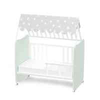 Бебешко легло Lorelli Stars 60x120 см, Бяло+Milky green-zRJKM.jpeg