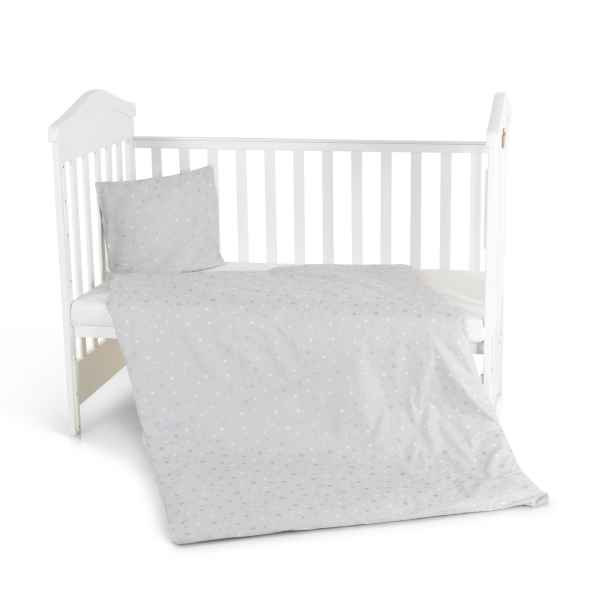Бебешки спален комплект 3 части Hugzzz Nook 120/60 см, Grey stars-zRdm2.jpeg