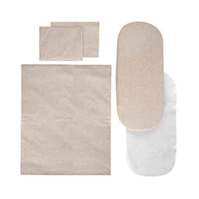 Сет за бебешка количка Lorelli с протектор, Бежово небе