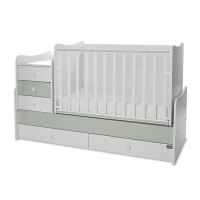 Бебешко легло Lorelli MAXI PLUS NEW 70/160, БЯЛО/MILKY GREEN-3BOX-zeDhh.jpeg