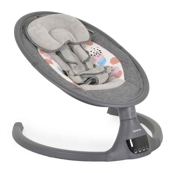 Бебешка eлектрическа люлка Cangaroo iSwing, тъмносив-zmYrC.jpeg