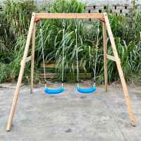 Детска дървена люлка Ginger Home, двойна 225x200x201 см-zsPyD.jpeg