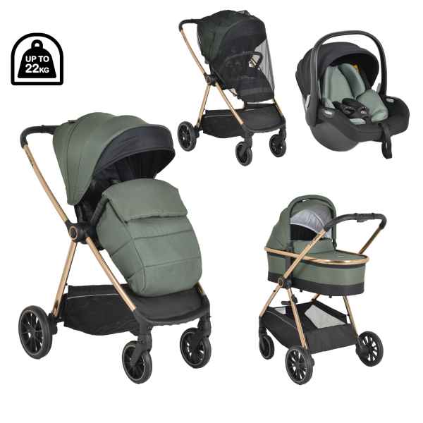 Комбинирана бебешка количка 3в1 Cangaroo Hydra, зелена-zzroE.jpeg